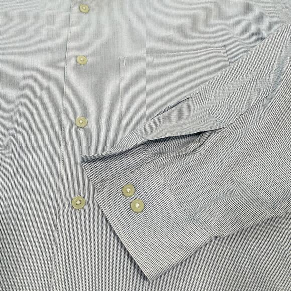 KENNETH COLE REACTION Blue Button Down Long Sleeve Dress Shirt M | 15 1/2 34-34 - Picture 5 of 9